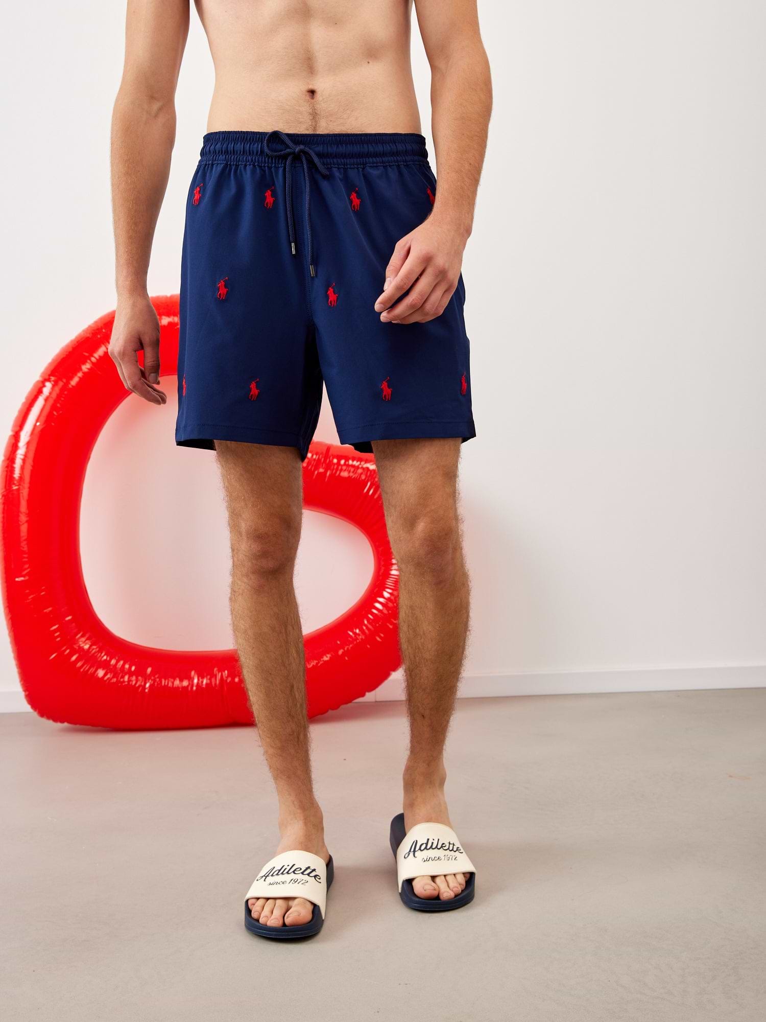 מכנסי בגד ים עם לוגו רקום ALL OVER- Polo Ralph Lauren|פולו ראלף לורן 