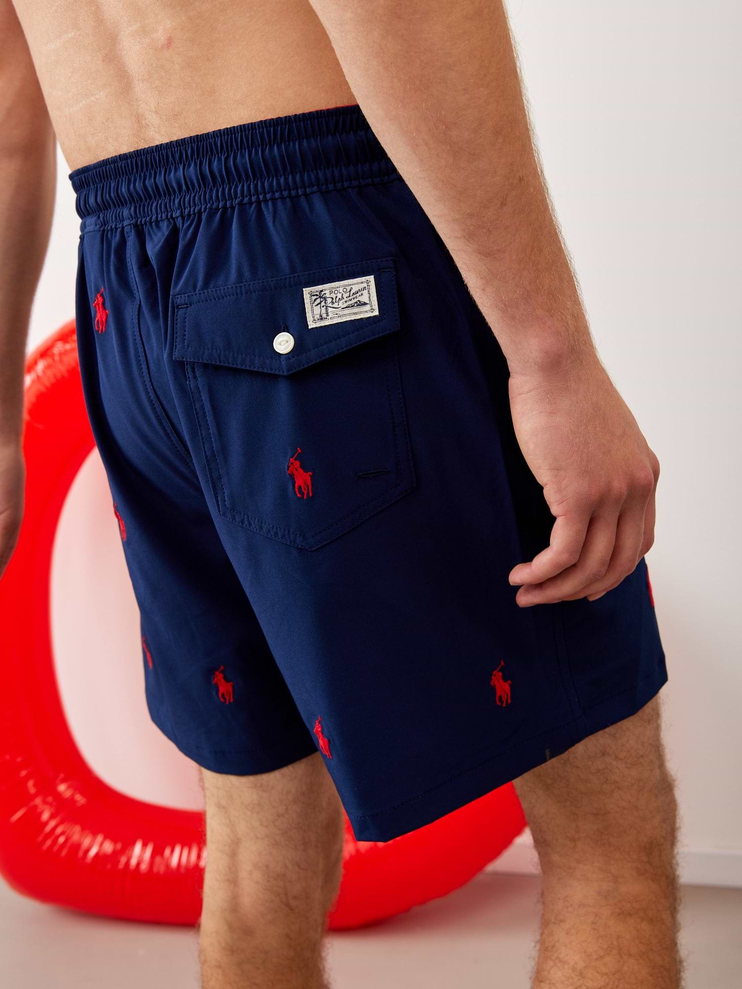 מכנסי בגד ים עם לוגו רקום ALL OVER- Polo Ralph Lauren|פולו ראלף לורן 