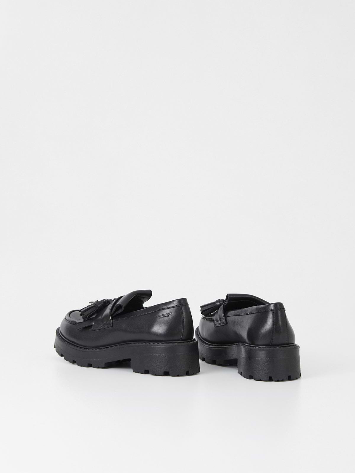 נעלי מוקסין COSMO BLACK LEATHER / נשים