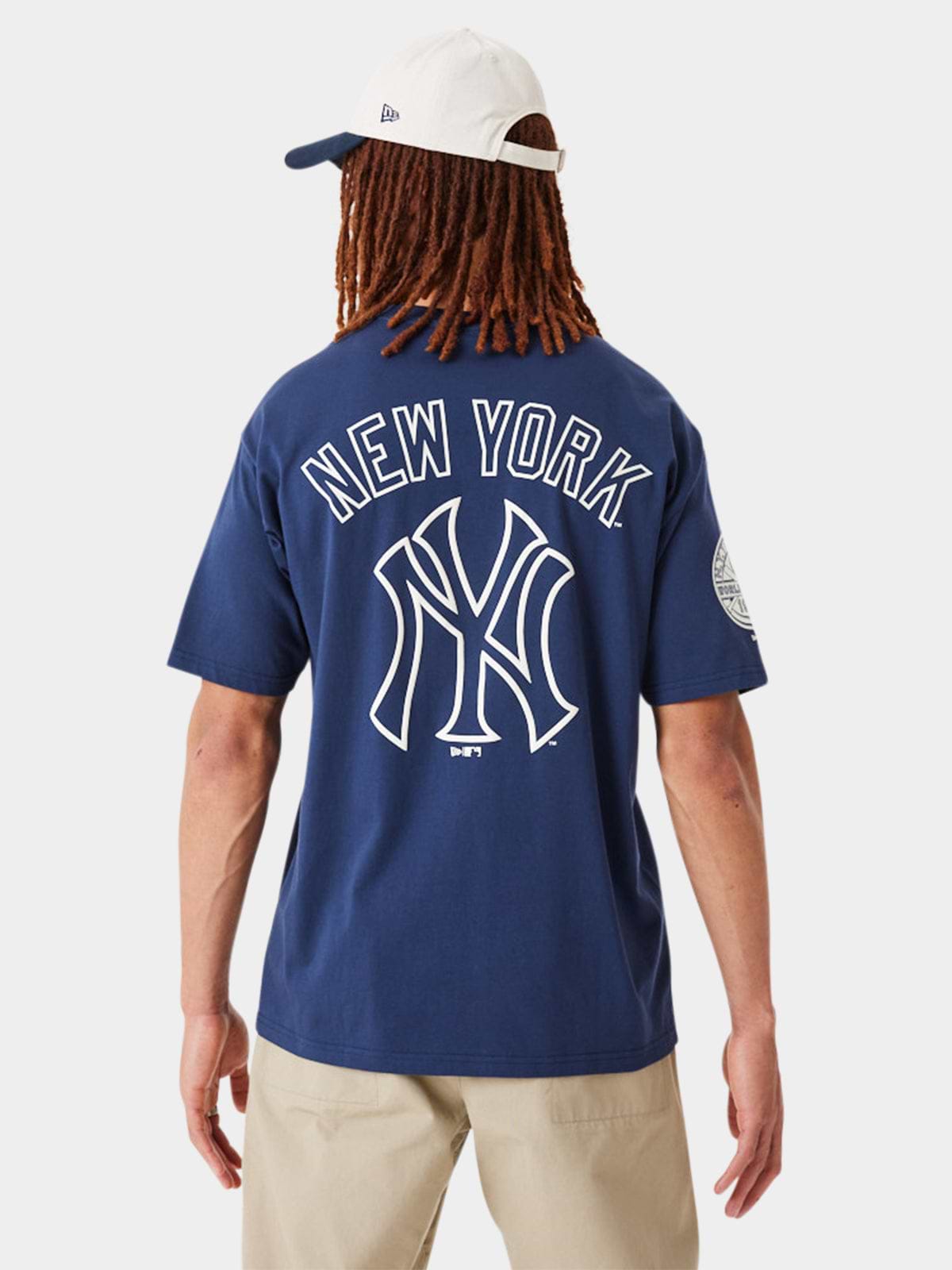 טישרט אוברסייז עם לוגו NEW YORK YANKEES