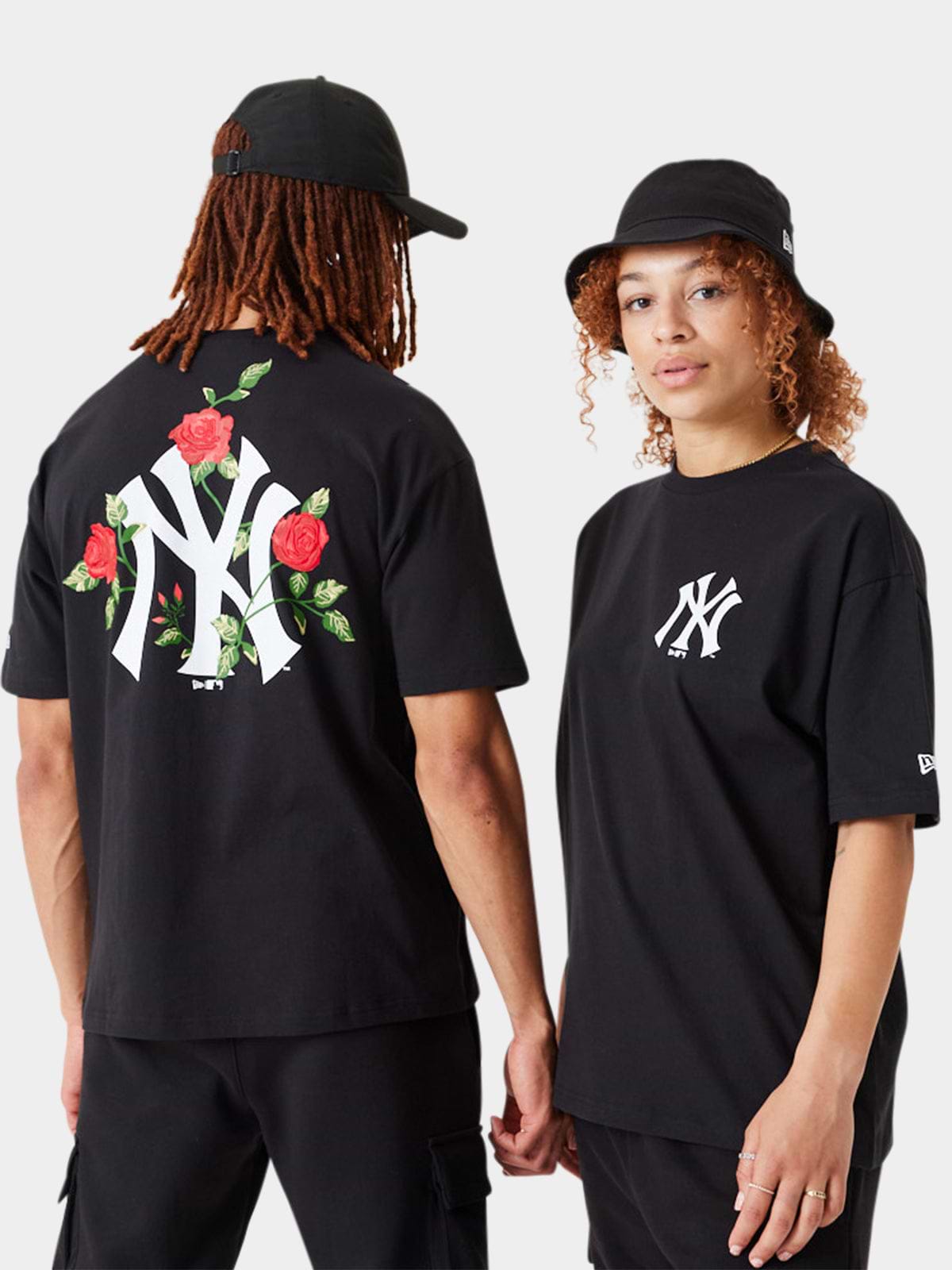 טישרט אוברסייז עם לוגו NEW YORK YANKEES / יוניסקס