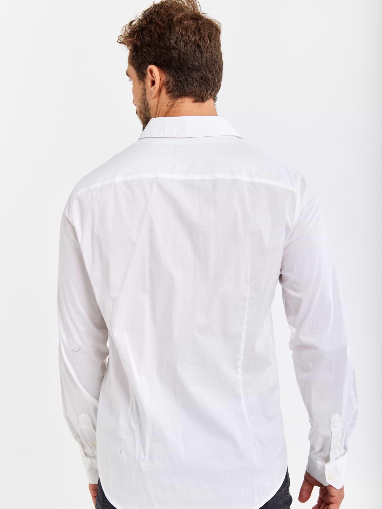 חולצה מכופתרת ארוכה עם לוגו- ARMANI EXCHANGE|ארמני אקסצ'ינג