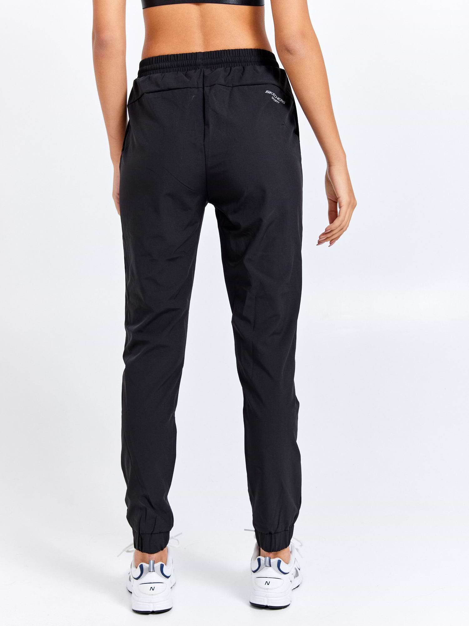 מכנסי ניילון ספורטיביים עם לוגו מודפס- Skechers|סקצ'רס 