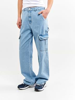 ג'ינס CARGO בגזרה ישרה וגבוהה