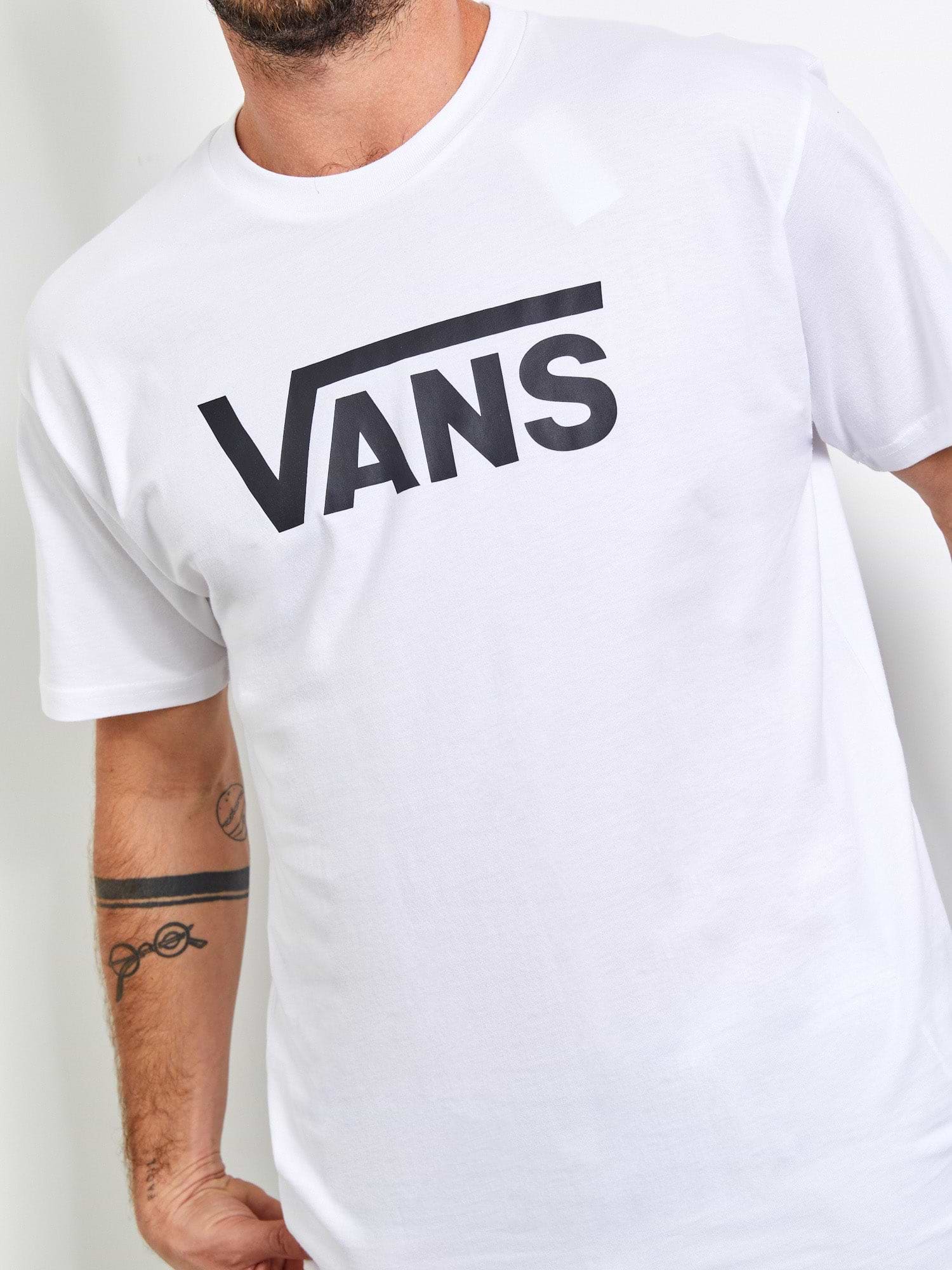 טי שירט בייסיק עם הדפס לוגו גדול- Vans|וואנס