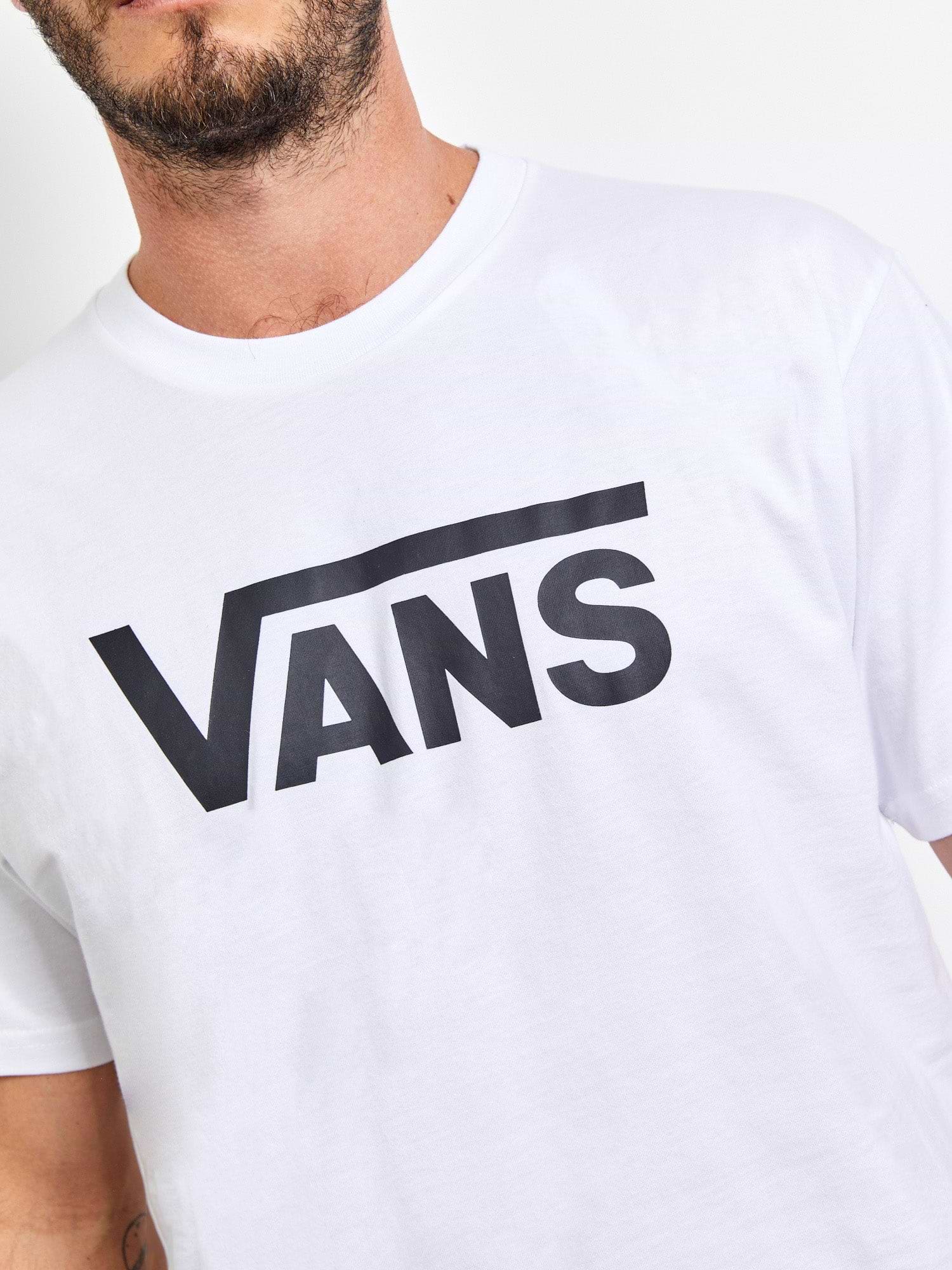 טי שירט בייסיק עם הדפס לוגו גדול- Vans|וואנס