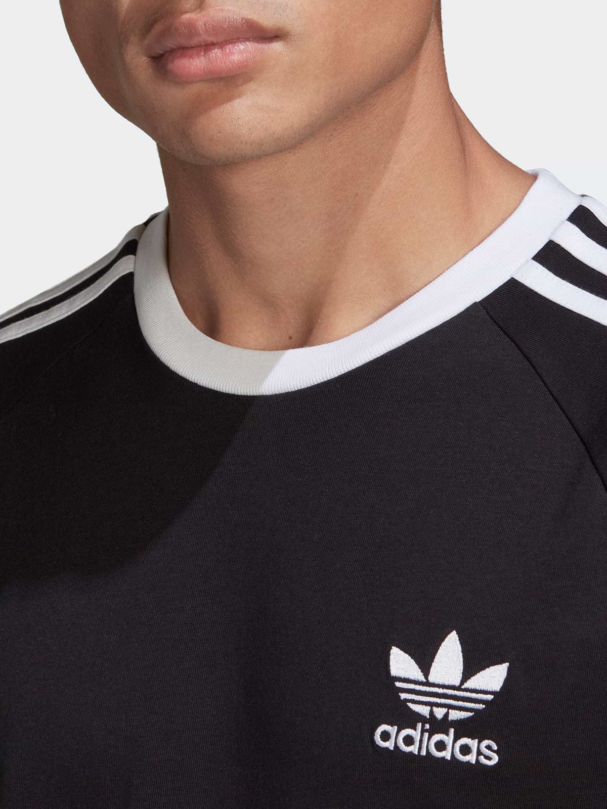 טי שירט בייסיק עם דוגמת פסים- Adidas Originals|אדידס אוריג'ינלס