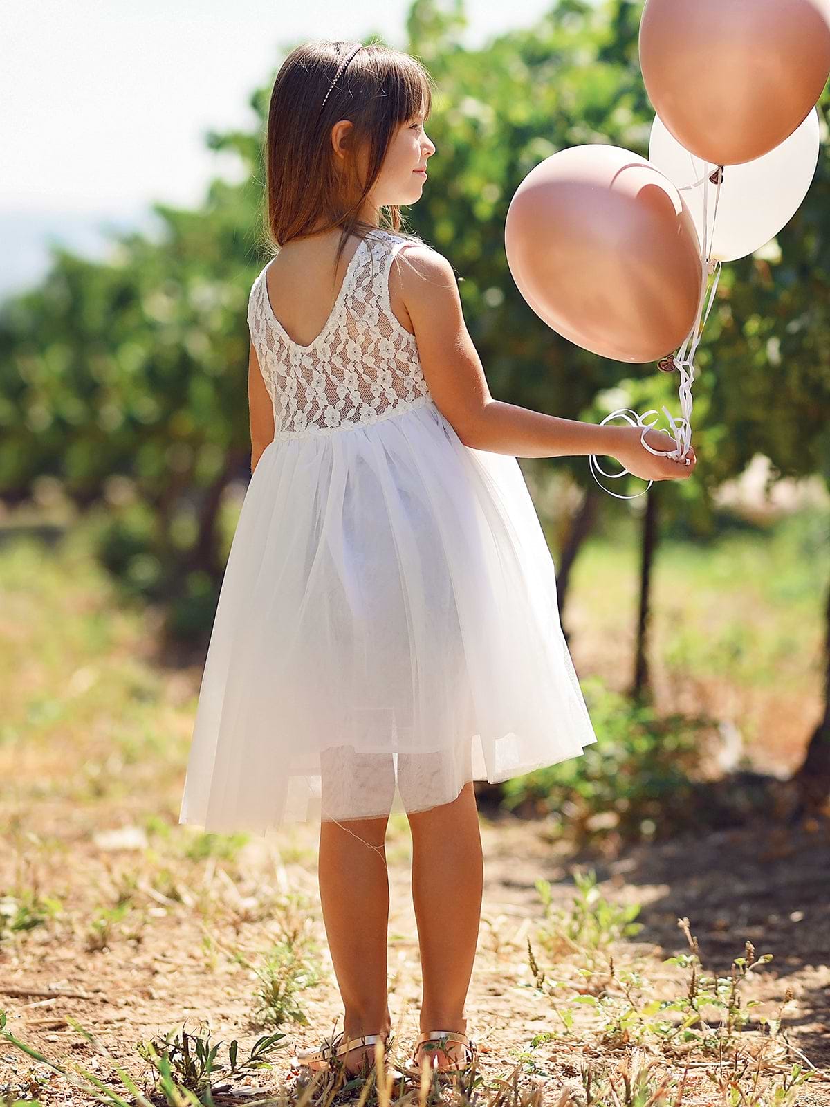 שמלת שושבינה סופי לבנה / ילדות ותינוקות