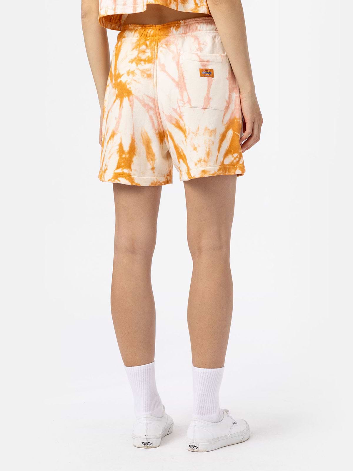 מכנסיים קצרים בהדפס טאי דאי עם לוגו / נשים