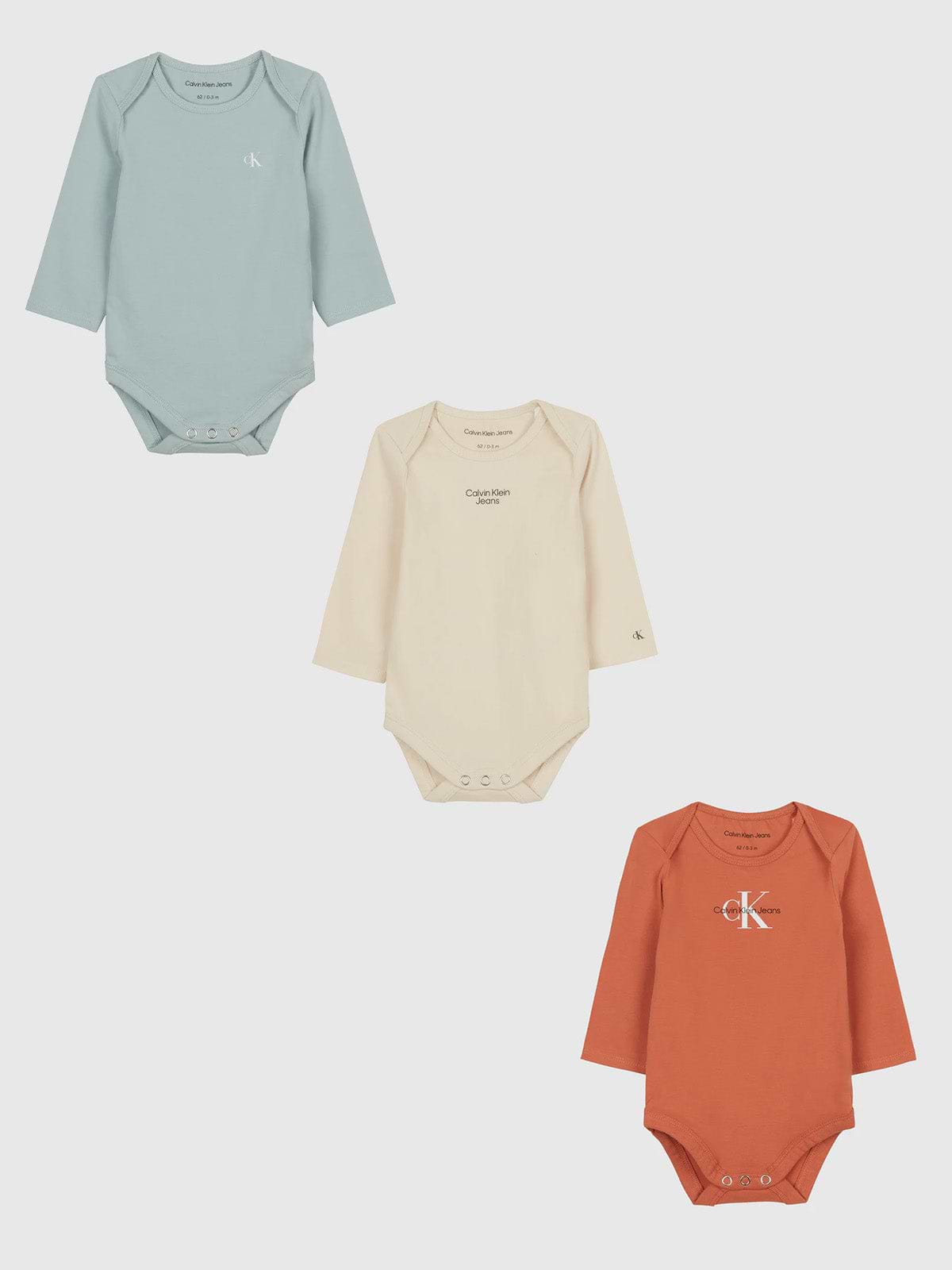 מארז 3 בגדי גוף עם לוגו / תינוקות יוניסקס
