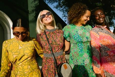 4 women in NFD dresses