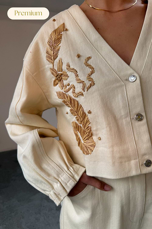 unof ❁︎ OVER FRILL JACKET Women's Outwear & Coats – Never Fully Dressed