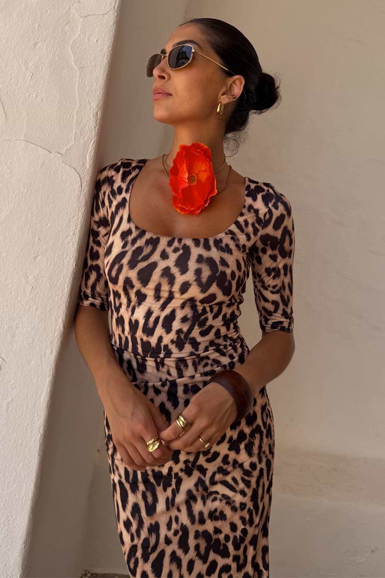 Leopard Iris Dress