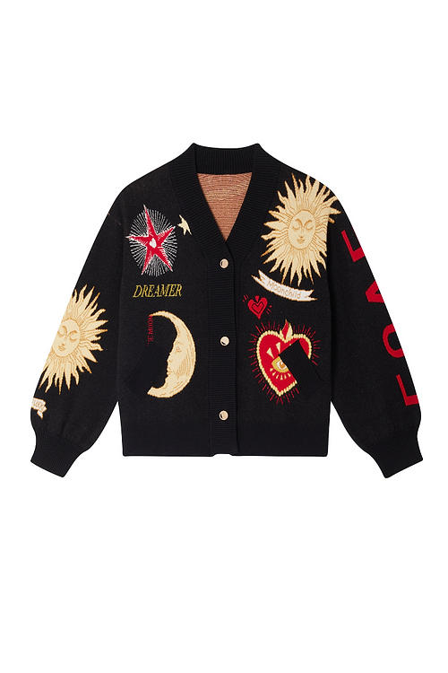 size：L】ennoy Logo Embroidery Cardigan White Ladies Floral