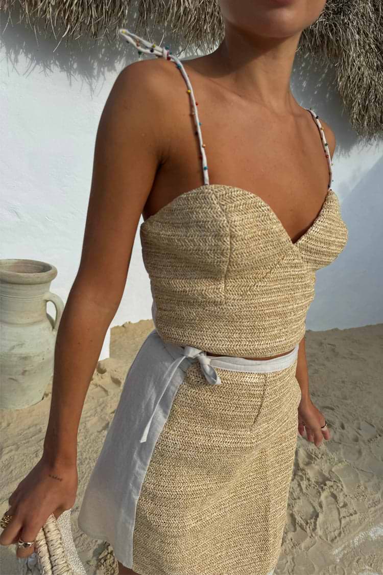 Raffia Wrap Skirt