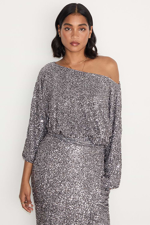 Sequin maternity top top