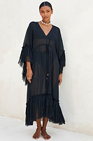 Thumbnail for Model wearing Black Sloane Dress standing facing the camera 