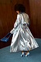 Silver Vegan Leather Trench