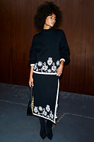 Thumbnail for Model wearing Black Virgo Jaspre Skirt