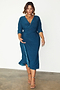 Reversible Teal Animal Wrap Dress