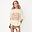 Cream Beaded Logo T-shirt