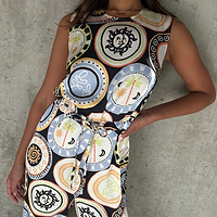 Thumbnail for Black Mosaic Plate Jumpsuit