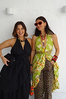 Thumbnail for Black Matilda Wrap Dress