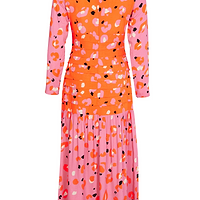 Thumbnail for Pink Animal Mona Dress - Curve