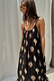Black Shells Maxi Dress