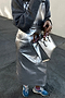 Silver Pinafore Dress