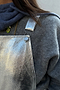 Silver Pinafore Dress