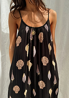 Thumbnail for Black Shells Maxi Dress