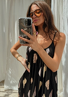 Thumbnail for Black Shells Maxi Dress