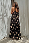 Black Shells Maxi Dress