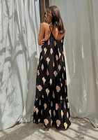 Thumbnail for Black Shells Maxi Dress