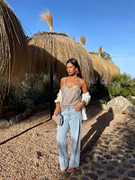Thumbnail for Silver Sequin Cami Top