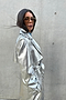 Silver Vegan Leather Trench