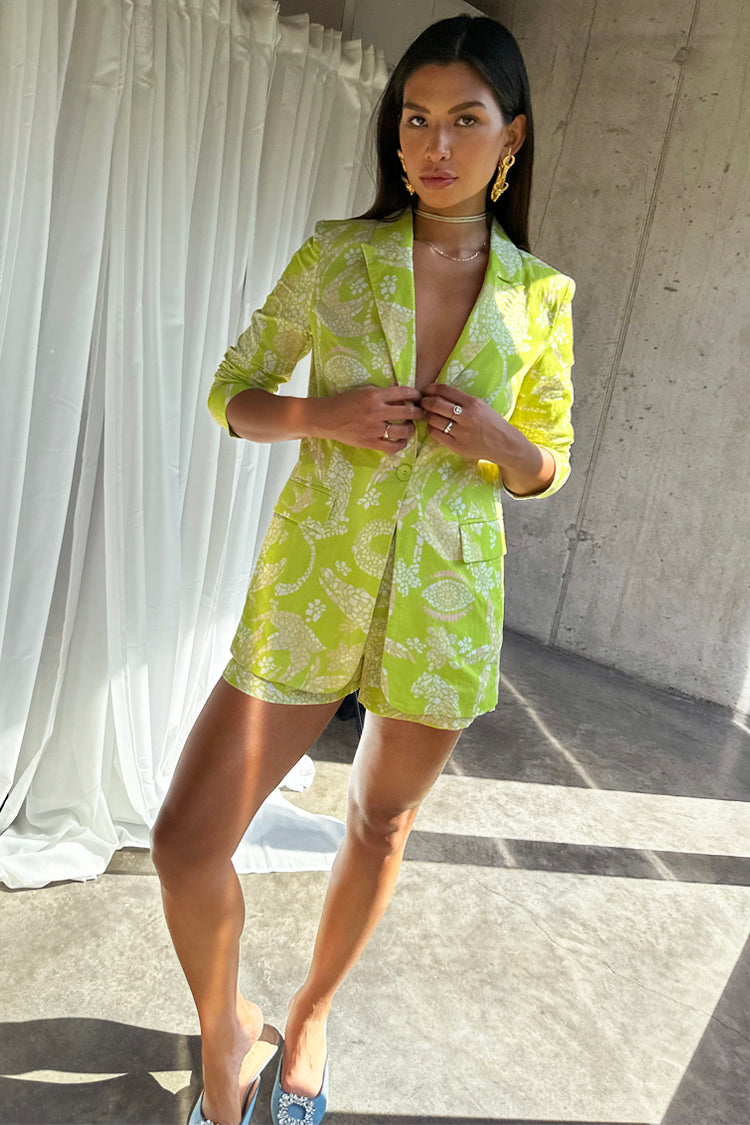 Lime Mosaic Taylor Blazer