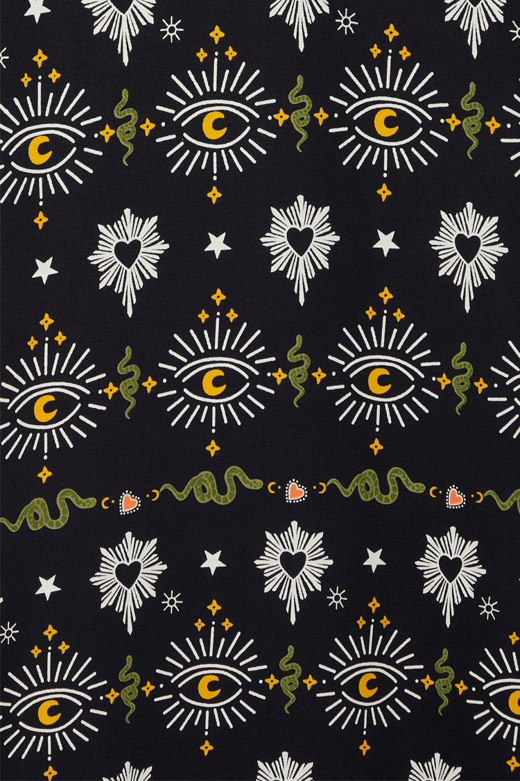 Close up of All Seeing Eye Megan Dress