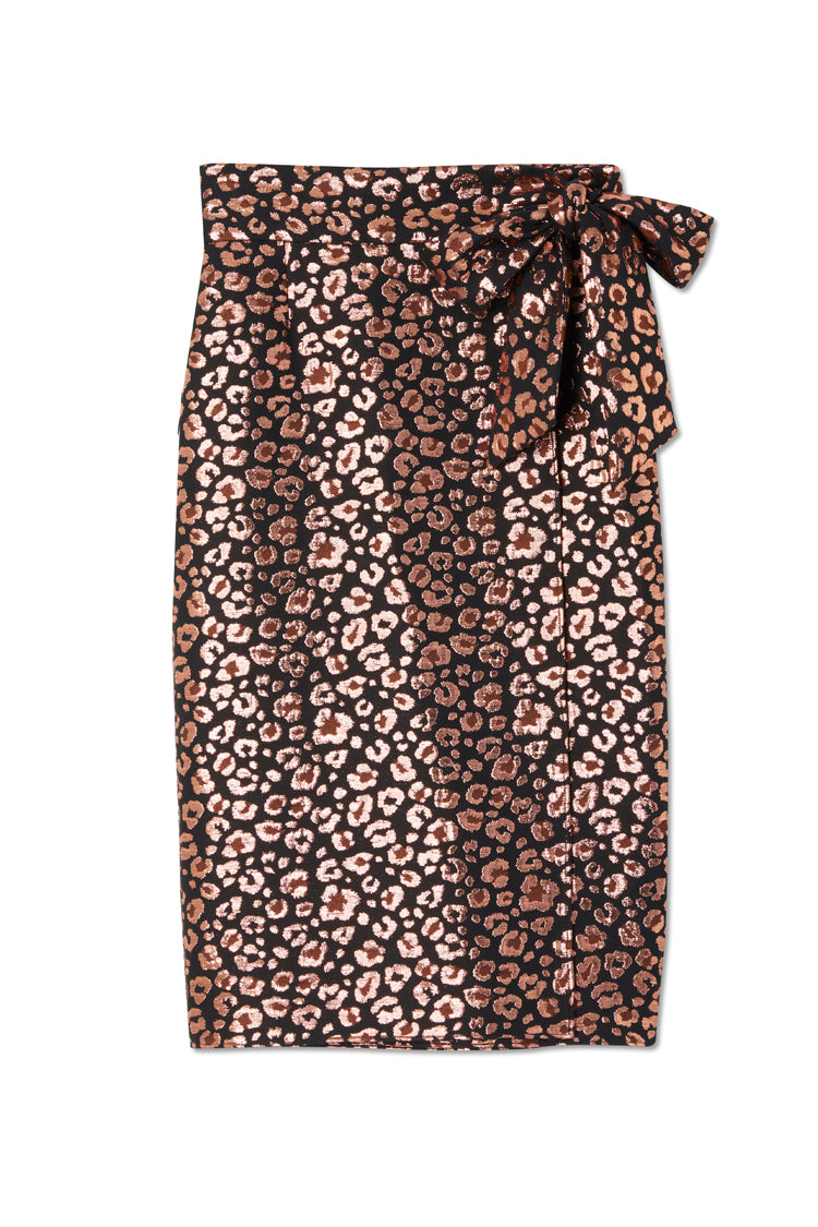 Leopard Jacquard Jaspre Skirt