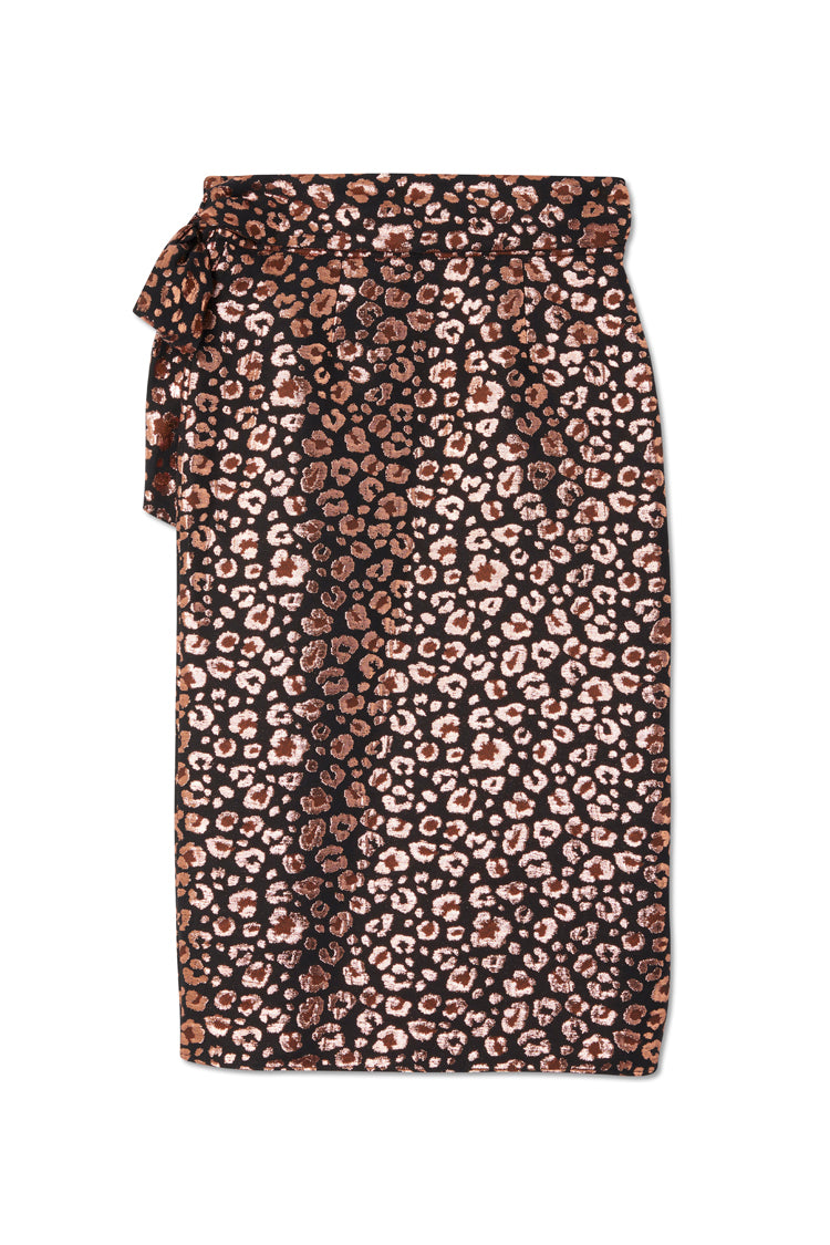Leopard Jacquard Jaspre Skirt