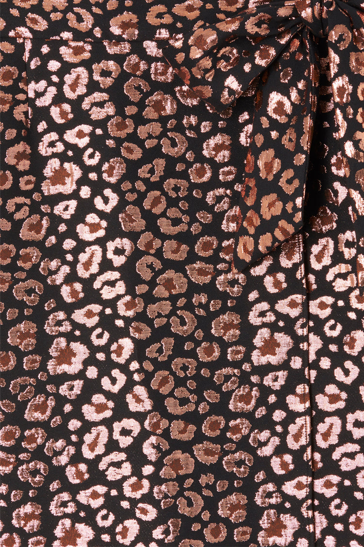 Leopard Jacquard Jaspre Skirt