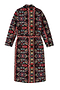Abstract Print Maxi Coat