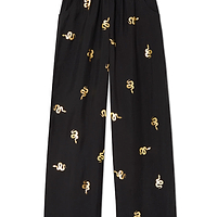 Thumbnail for Black Gold Snake Elissa Trousers