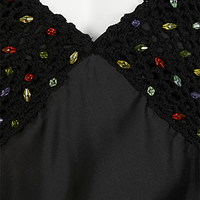 Thumbnail for Black Beaded Allegra Dress