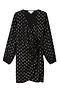 Black Animal Jacquard Mini Vienna Dress