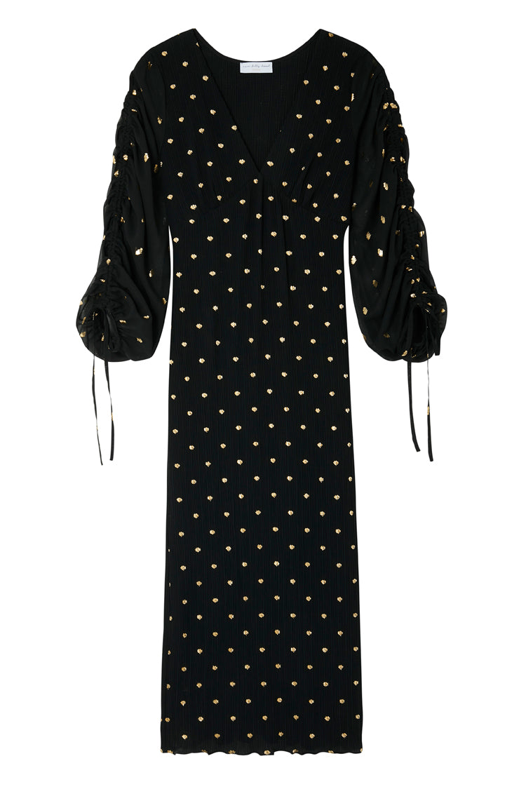 Black Celia Plisse Dress Petite