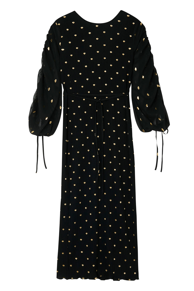 Black Celia Plisse Dress Petite