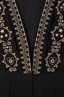 Thumbnail for Black Embroidered Jumpsuit Petite