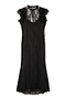 Black Fine Lace Raven Dress